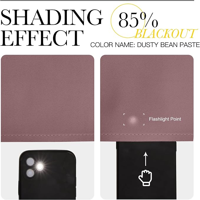 NICETOWN Room Darkening Curtains Drapes for Daughter's Bedroom, Window Treatment Thermal Insulated Grommet for Living Room (Dusty Bean Paste, 2 Panels, 42 by 63)