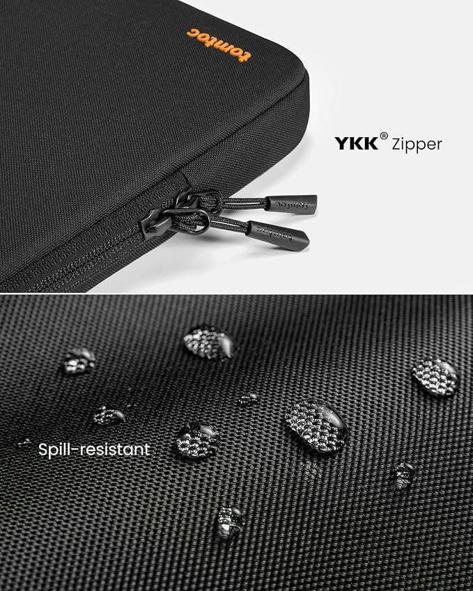 tomtoc 360° Protective Laptop Sleeve for 16-inch MacBook Pro M5 Pro/Max (2026) A3428 A3429, M4/M3/M2/M1 A3403 A3186 A2991 A2780, Water-Resistant MacBook Case Bag with Accessory Pocket Fits Dell XPS 16