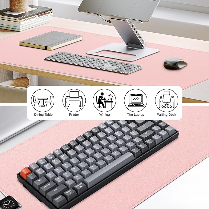 Leather Desk Mat, Desk Pad for Keyboard and Mouse Large Mouse Pads for Desk | Waterproof Desk Mat, Desk Matt for Desktop, Laptop Blotter, Keyboard Pad, Large Mouse Pad, Desk Essentials
