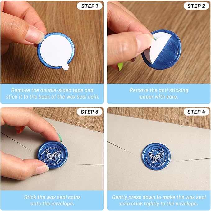 360 PCS Double Sided Adhesive Wax Seal Stickers Removable Sticky Tack Putty (1 inch) for Wax Sealing Stickers, for DIY Art, Craft, Home Decorative Tape