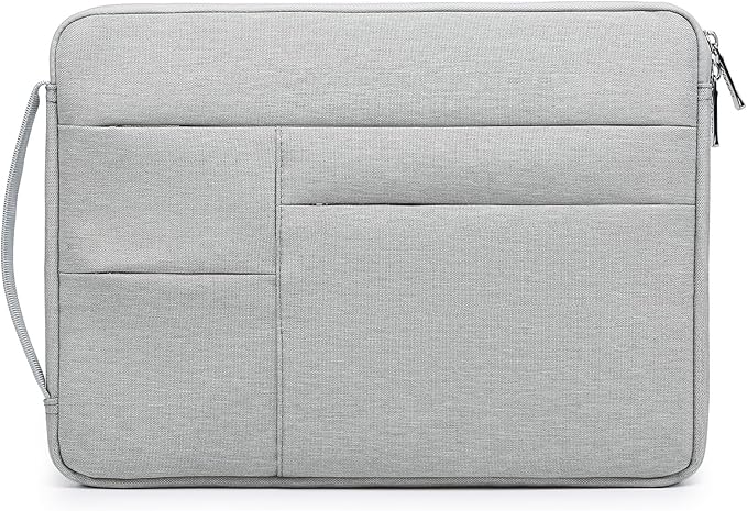 HYZUO 15-16 Inch Laptop Sleeve Bag for MacBook Pro 16 M5/M4/M3/M2/M1 Pro/Max A3428 A3429 2026-2019, 15" Surface Book, Notebook Case for 15" 15.6" HP Dell Lenovo Asus Acer Samsung, Light Gray