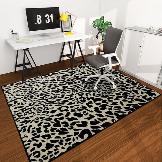 Office Chair Mat for Hardwood Floor, 72"x48" Easy Glide Computer Desk Mat Protector for Rolling Chair Under Desk Rug Nonslip Backing, Machine Wash, (Modern)