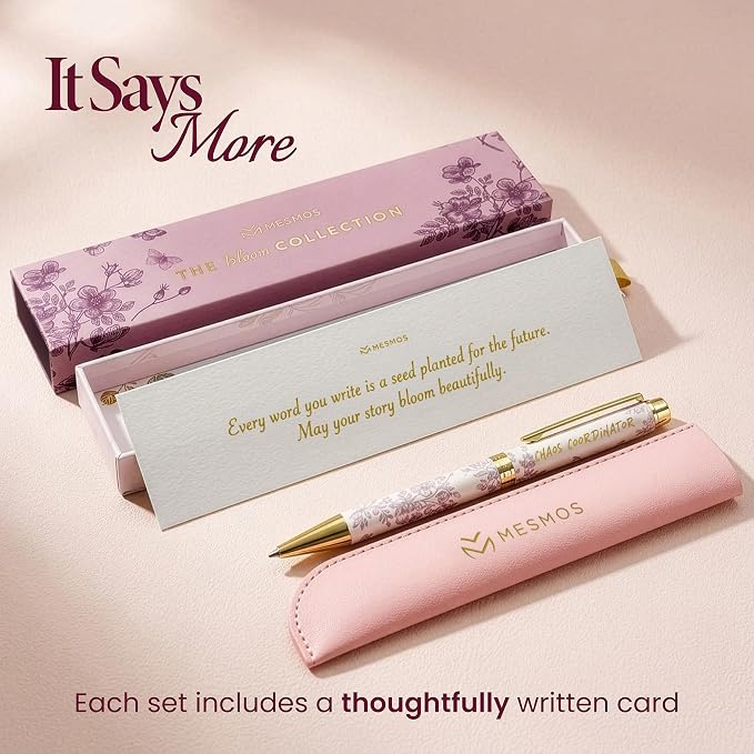 MESMOS High End Luxury Chaos Coordinator Gifts for Women, Best Boss Gifts for Women, German-Ink & 1mm Swiss-Tip Luxury Pen Set, Gift for Boss Female, Managers, Leaders, Supervisors, & Teachers