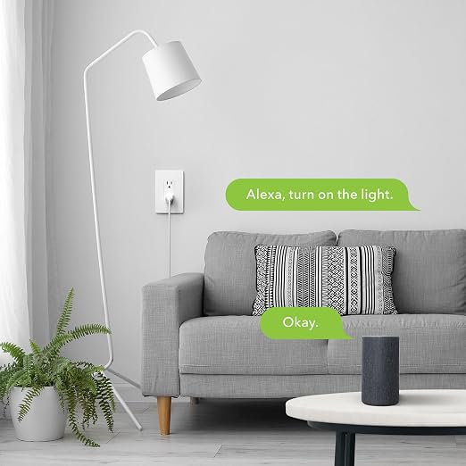 Smart WiFi in-Wall Outlet Switch 2 Individually Outlets Works with Timer Function Compatible with Alexa and Google Assistant BN-LINK