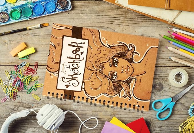 48 Pcs A5 Spiral Notebooks Journal with Kraft Cover, 5x8 Inches, Ruled Lined Paper, for Work, Sketches, Study, Notes Taking, Gifts, Brown (48 PCS(Lined))