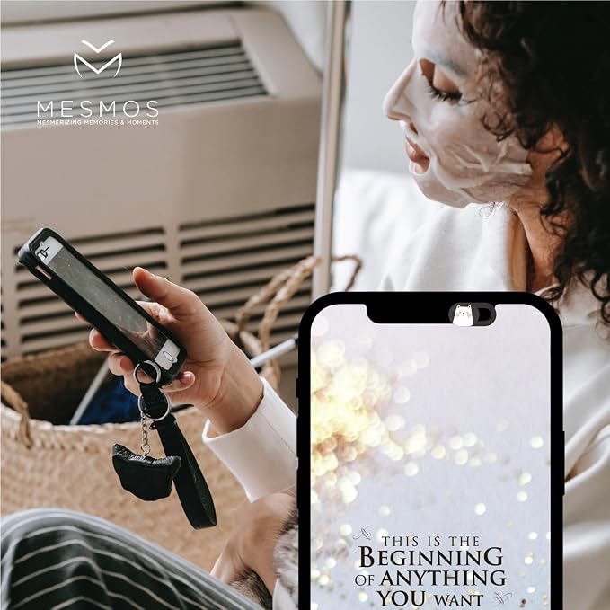MESMOS 6pk Laptop Camera Cover Slide with Cute Cats, Cell Phone Camera Cover for Privacy, Laptop Accessories, Compatible as a Web Cam Blocker with All Devices Like Computer, iPhone, iPad, MacBook etc