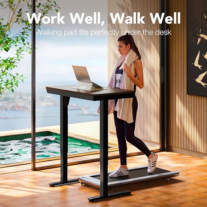 HUANUO Electric Standing Desk with Drawers, 40 X 24 Inch Electric Adjustable Height Desk, Quick Install One-Piece Tabletop with USB Charging Ports, Sit to Stand Up Desk for Home Office, Black Walnut
