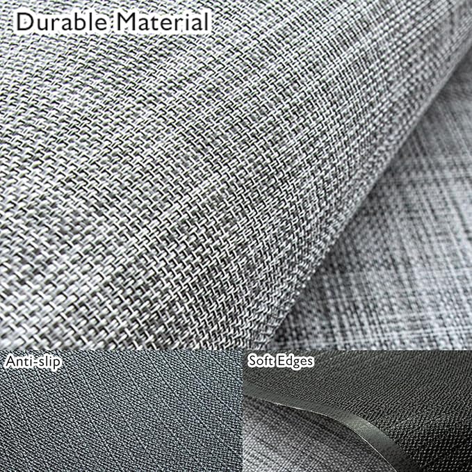 Sycoodeal Office Chair Mat for Hardwood & Tile Floor,Computer Gaming Chair Mat for Rolling Chairs Non-Curve, Anti-Slip, Heavy Duty Floor Protector for Home Office,Grey (40" x 55")