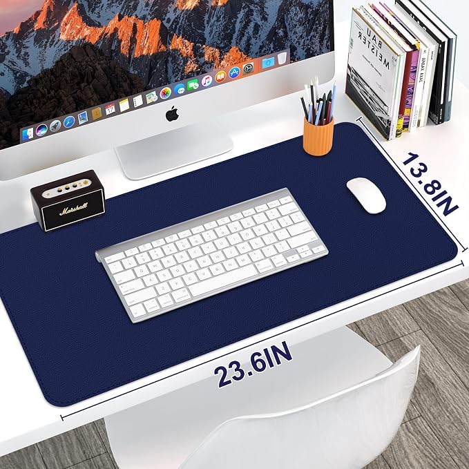 Leather Desk Mat, Desk Pad for Keyboard and Mouse Large Mouse Pads for Desk | Waterproof Desk Mat, Desk Matt for Desktop, Laptop Blotter, Keyboard Pad, Large Mouse Pad, Desk Essentials