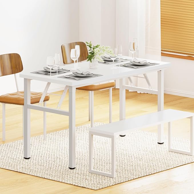 sogesfurniture 39.4 inches Foldable Computer Desk, No Assembly Small Collapsible Table Workstation for Home Office, Portable Folding Study Table Writing Gaming Desk for Small Spaces, White