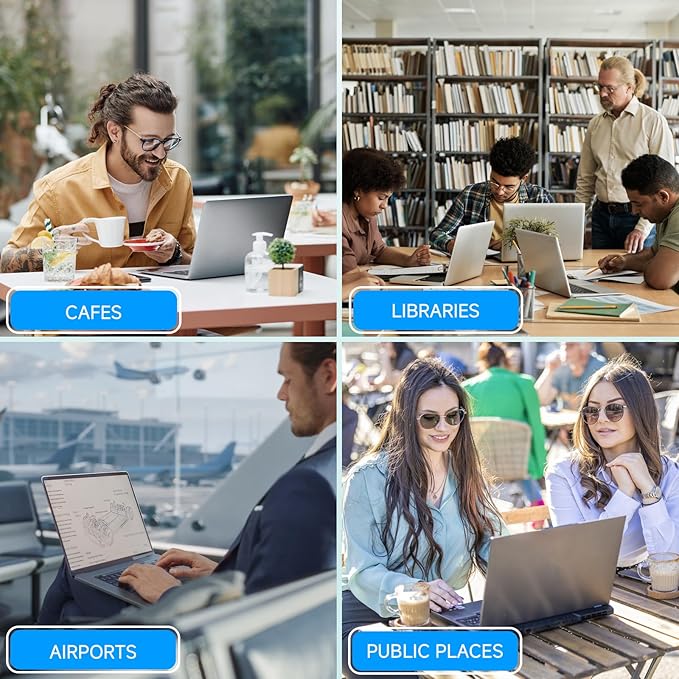 360°Privacy Screen for Microsoft Surface Laptop 7 13.8 inch (Model:2036 2107), Surface Laptop Privacy Film Filter All Round Anti Peeping Blue light Glare Screen Protector