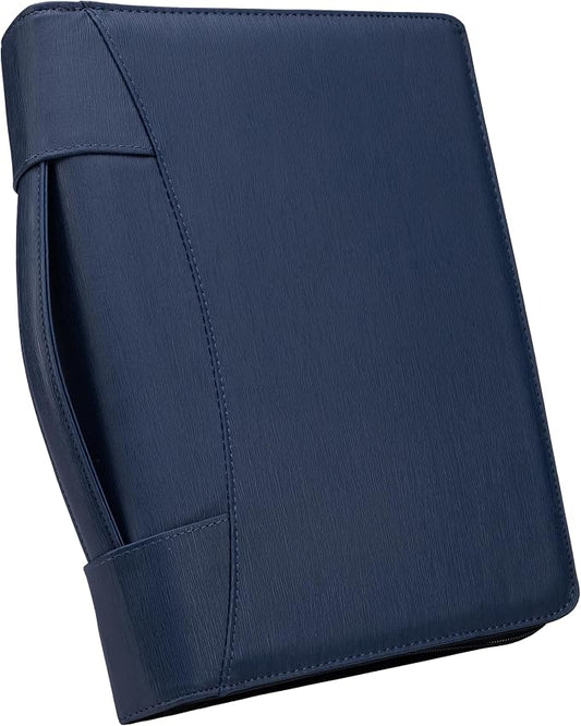 Case it The Supreme PADFOLIO Case-it Zippered Business Meeting Padfolio Tablet Case| Professional Portfolio with Letter Size Writing Pad - PAD -62-NVY