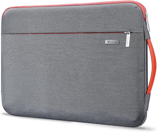 Voova Laptop Sleeve Case 15.6 16 Inch with Handle, 360° Protective Waterproof Slim Computer Bag Cover Compatible with MacBook Pro M2/M3/M4 16, HP Acer Lenovo Yoga ThinkPad Asus Laptop, Grey