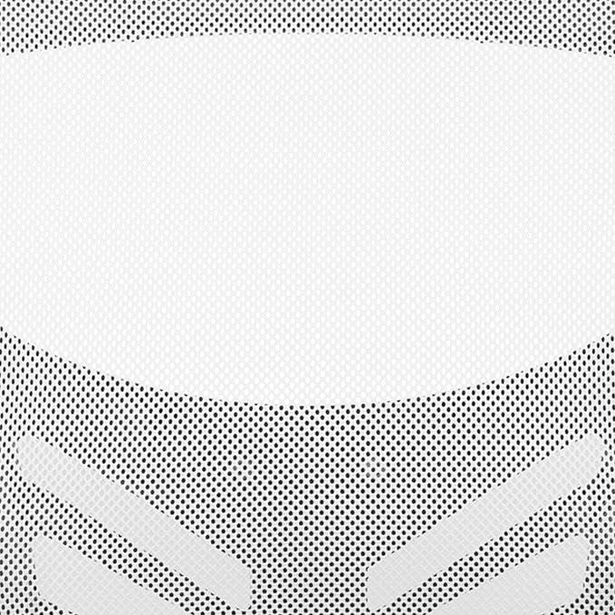 Flash Furniture Nicholas Mid-Back Swivel Office and Gaming Chair, Ergonomic Mesh Office Chair with Adjustable Lumbar Support and Height, White
