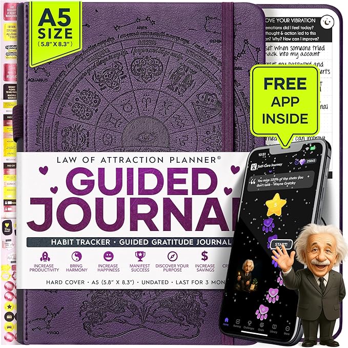 90-Day Goal Planner with Daily Journal, Gratitude & Habit Tracker | Daily Planner, Productivity, Time blocking, Manifestation & Affirmations with Vision Board, Guided Journal for Women & Men