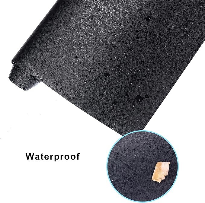 Cacoy 66.9" x 35.4" Leather Desk Mat, Large Computer Mouse Pad, PU Leather Desk Blotters Pad Protector, Extended Desk Mats on Top of Desks, Waterproof Desk Writing Pad for Office and Home (Black)