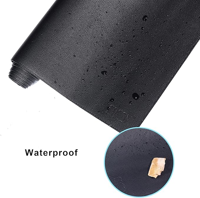 Cacoy Large Desk Pad 48" x 20", Extended Leather Desk Mat Protector, Desk matt for Desktop, Large Gaming Computer Mouse Pad, Office Desk Cover Mat, Waterproof Desk Blotter for Office and Home (Black)