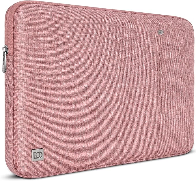 DOMISO Laptop Case Computer Sleeve Bags for 16 inch MacBook Pro M4/M3/M2/M1 Pro/Max A3403 A3186 A2991 A2780 A2485 A2141,Compatible with 15.6 inch HP Lenovo Dell XPS 16, Pink