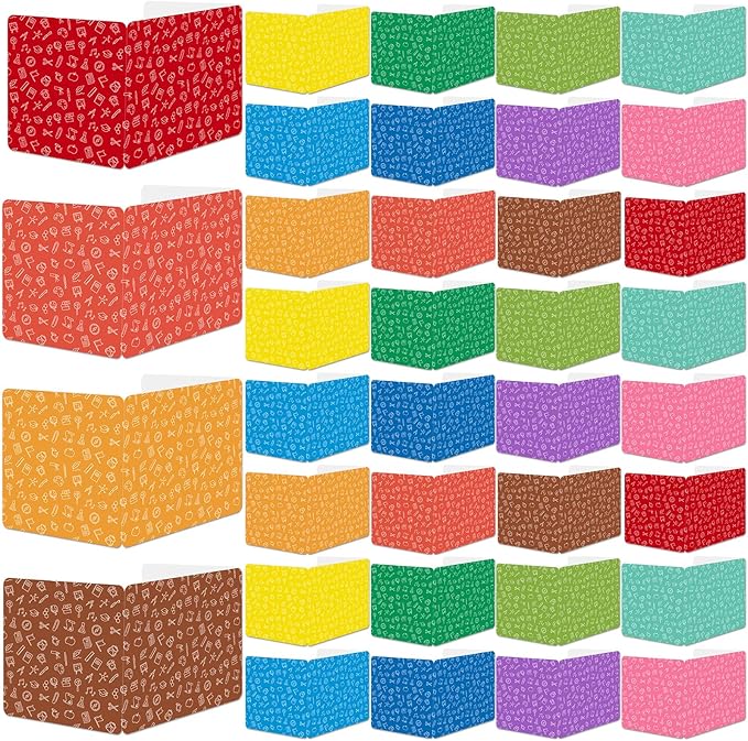 gisgfim 36 Pack Privacy Shields for Student in 12 Vibrant Colors Desk Dividers Durable Privacy Folders Testing Divider Shield Study Boards Panel Partition for Classroom Teacher Back to School Supplies