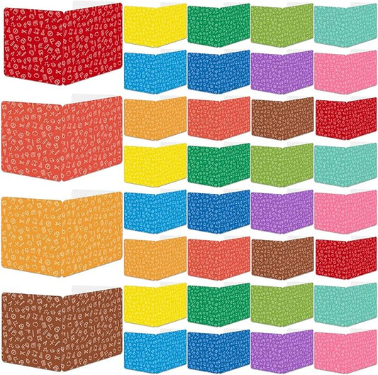 gisgfim 36 Pack Privacy Shields for Student in 12 Vibrant Colors Desk Dividers Durable Privacy Folders Testing Divider Shield Study Boards Panel Partition for Classroom Teacher Back to School Supplies