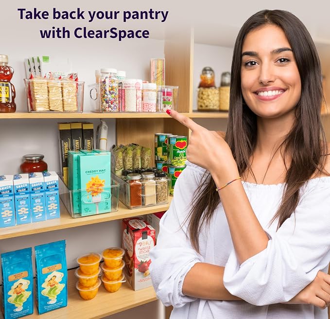 Pantry Organizers and Storage, Cabinet Organizer Kitchen Organizers and Storage - Fridge Organizer, Drawer Organizer & Snack Organizer - Refrigerator Organizers and Storage, Cupboard Shelf Organizer