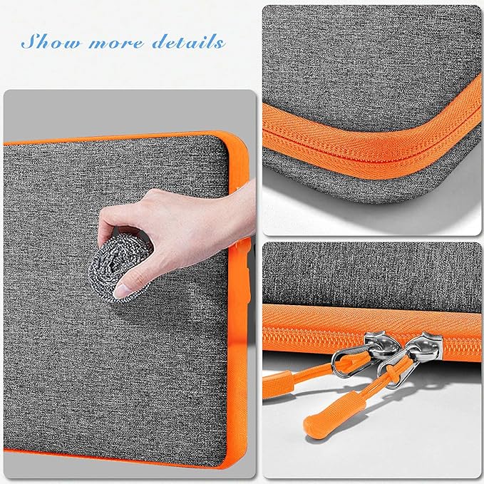 Hseok Laptop Case 13.3 Inch Sleeve Recycled Water Resistant Cover for MacBook Pro 14" M4 M3 M2 M1 and All Model 13.3" Mac Air/Pro, XPS 13 14 and Most Popular 13"-14" Notebooks,D02G02