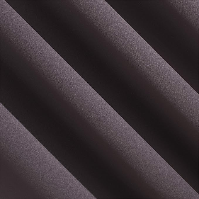 Sun Zero Nordic 2-pack Theater Grade Extreme 100% Blackout Grommet Curtain Panel Pair, 52" x 108", Fig