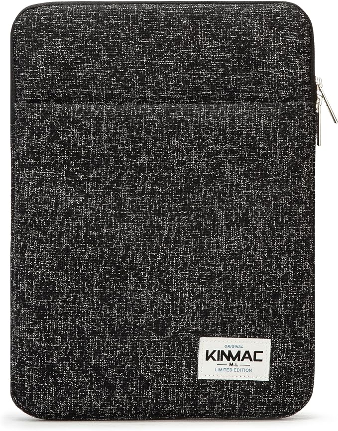 Kinmac 360° Protective Vertical Laptop Sleeve Case Cover Bag (Snow Black, 15.6 inch-16 inch)