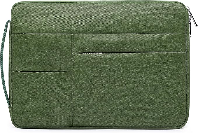 HYZUO 13.3-14 Inch Laptop Sleeve Bag for MacBook Pro 14 M5-M1 Pro/Max A3426 A3427 2026-2021, MacBook Air/Pro 13, 13.8-13.5 Surface Laptop/Book, NoteBook Case for 13" HP Dell Lenovo Asus, Grass Green
