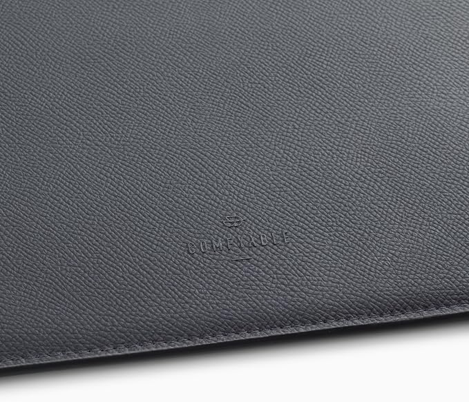 Comfyable Laptop Sleeve 14 Inch Precisely Compatible with MacBook Pro M5 M4 M3 M2 Pro/Max 2026-2021, Genuine Leather Cover Case, Dark Gray