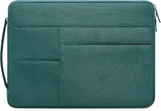 HYZUO 14-15 Inch Laptop Sleeve Bag for MacBook Air 15 M5 A3448 M4 M3 M2 2026-2023, MacBook Pro 15, 15" Surface Laptop, XPS 14/15 Plus, NoteBook Case for 14" HP Dell Lenovo Asus Acer, Dark Green