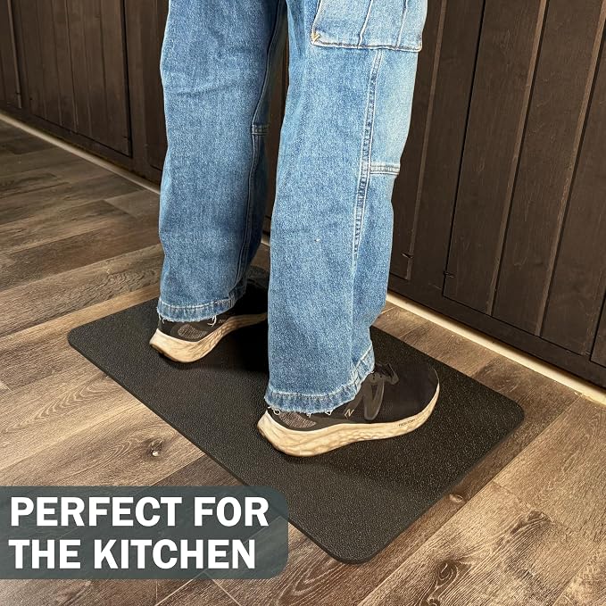 Standing Comfort Mat - 17" x 28" Anti Fatigue Foam Material - Floor Mat for Desk, Home, Office, Kitchen - Standing Desk Mat & Kitchen Floor Mat