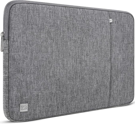 DOMISO Laptop Case Laptop Sleeve Cover Compatible with 15 inch MacBook Air M4/A3241 2025, M3/A3114,M2/A2941,15 inch MacBook Pro A1990 A1707,Compatible with Dell XPS 15 Plus with Pocket,Grey