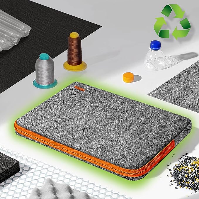 Hseok Laptop Case 13.3 Inch Sleeve Recycled Water Resistant Cover for MacBook Pro 14" M4 M3 M2 M1 and All Model 13.3" Mac Air/Pro, XPS 13 14 and Most Popular 13"-14" Notebooks,D02G02