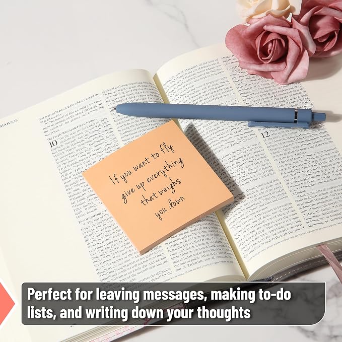 Mr. Pen- Sticky Notes, 3"x3", 12 Pads, 600 Sheets, Sunlit Sands | Sticky Notes Bulk, Self-Stick Note Pads, Perfect for Office, School, Home, Study & Organization