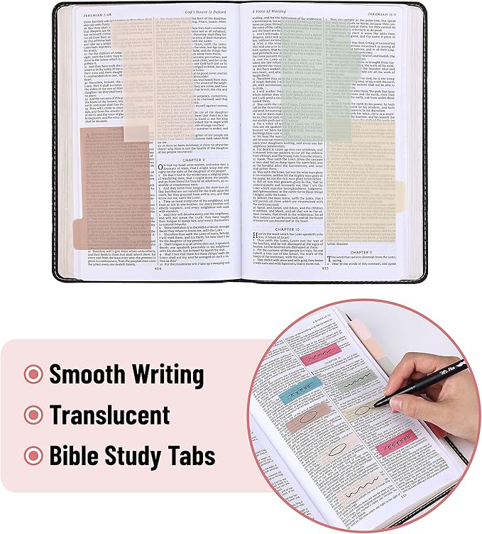 Mr. Pen- Sticky Notes Set, 410 Pack, Ruled | Dotted & Blank Notes with 150 Index Tabs, Divider Sticky Pads for Bible Study, Office, School, Planning