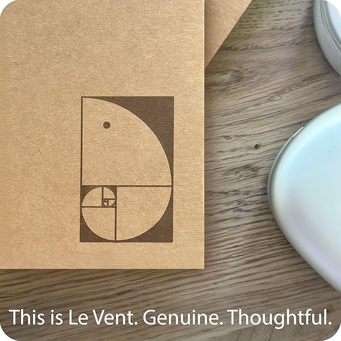 le vent Lined Spiral Notebook 8.5 x 11 | 2 Pack 200+200 A4 Lay Flat Pages | Hardcover College Ruled Notebooks | Smooth 100gsm Ink-Proof Paper | Daily Writing Journal for Work & Study