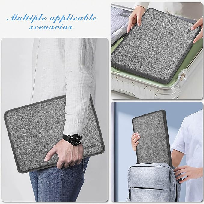 Hseok Laptop Case 13.3 Inch Sleeve Recycled Water Resistant Cover for MacBook Pro 14" M4 M3 M2 M1 and All Model 13.3" Mac Air/Pro, XPS 13 14 and Most Popular 13"-14" Notebooks,D02G05