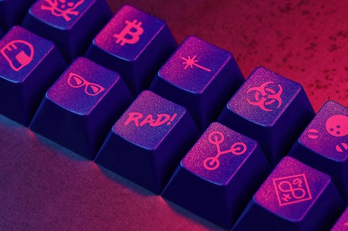 Drop + MiTo GMK Laser Custom Mechanical Keyboard Novelty Keycap Set - 44-Keys, Doubleshot ABS, Cherry Profile (Novelties)
