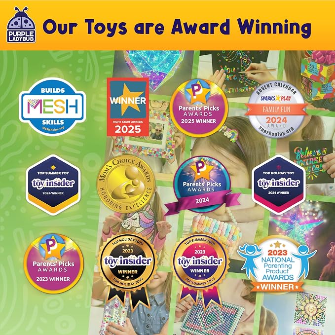 Purple Ladybug 1260 Variety Scratch and Sniff Stickers - Classroom Decor with 15 Unique Scents - Fun and Motivational Rewards for Kids and Teachers Must Haves, Smelly Sticker Back to School Gift