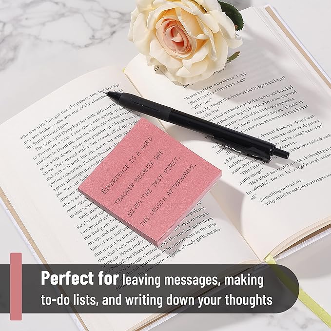 Mr. Pen- Sticky Notes, 3"x3", 12 Pads, Vintage Colors, Self-Stick Pads, Aesthetic, Colorful, Bulk, Stocky Notes for Bible Journaling