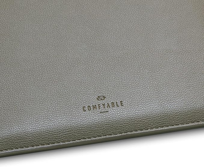 Comfyable Laptop Sleeve 13 Inch Precisely Compatible with MacBook Air M5 2026 & MacBook Pro/Neo A18, Faux Leather Cover Case, Khaki Green