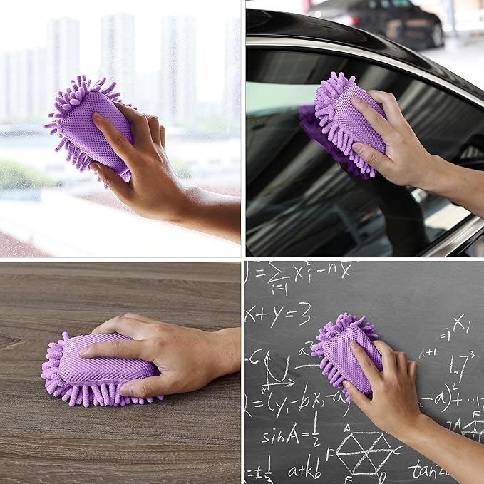 Mr. Pen- Magnetic Microfiber Shag Whiteboard Erasers, 4" x 6", 4 Pack, Dual Surface, Washable Large Dry Erase Board Cleaner for Chalk, Marker, Classroom, Office, Home