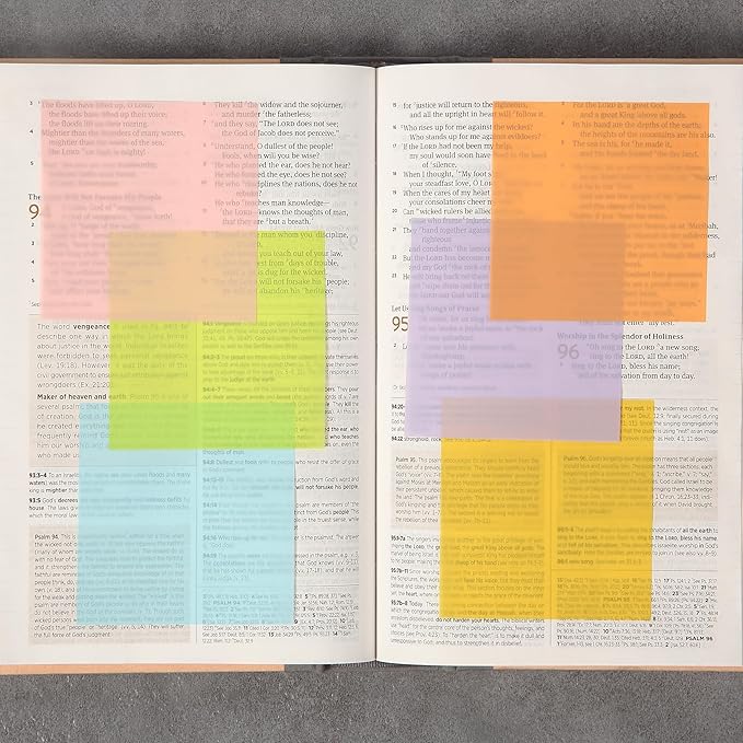 Mr. Pen- Transparent Sticky Notes, 3”x3”, 12 Pads, 600 Sheets, Macron Pastel, Bible Journaling Sticky Notes, See Through Sticky Notes, Translucent Sticky Notes, Stocky Notes for Bible Journaling