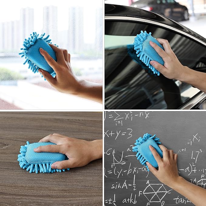 Mr. Pen- Magnetic Microfiber Shag Whiteboard Erasers, 4" x 6", 4 Pack, Dual Surface, Washable Large Dry Erase Board Cleaner for Chalk, Marker, Classroom, Office, Home