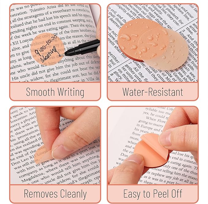 Mr. Pen- Round Transparent Sticky Notes, 560 Pcs, Pastel Colors, Round Translucent Sticky Notes, Stocky Notes for Bible Journaling