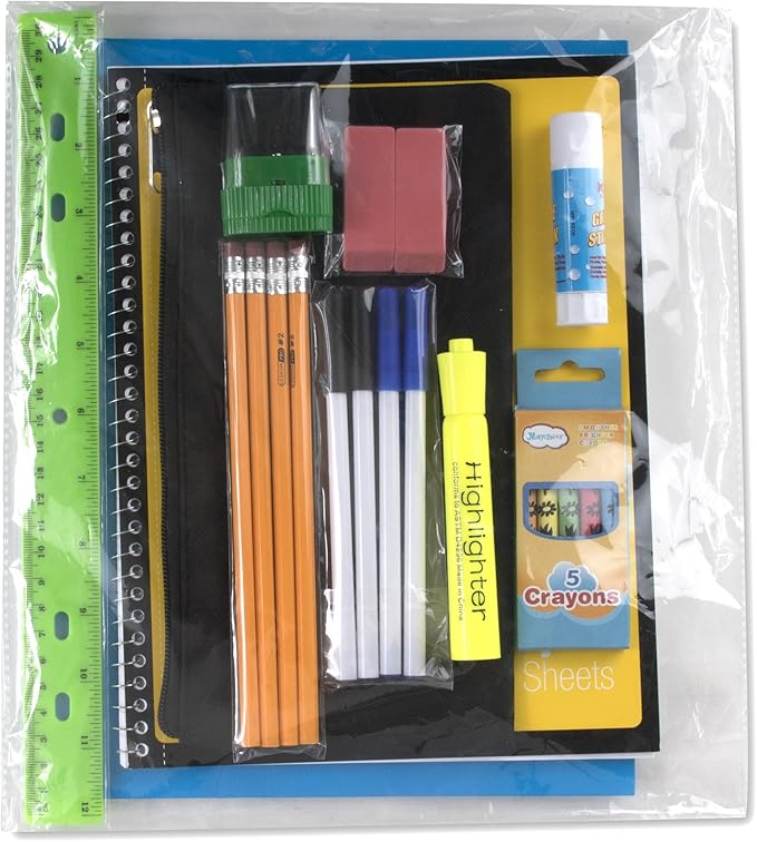 24 Pack Bulk Backpacks with School Supplies for Kids - Trailmaker Wholesale Backpack and School Supplies Kits