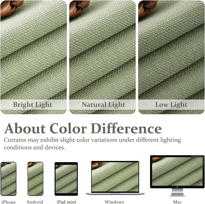 Thick Linen Two Layer Blackout 86 Inch Room Divider Curtains 2 Panels Set, Sage Green Memory Trained Pinch Pleated Insulated Sound Dampening Cottage Core Nursery Windows Curtain & Drapes with Back Tab