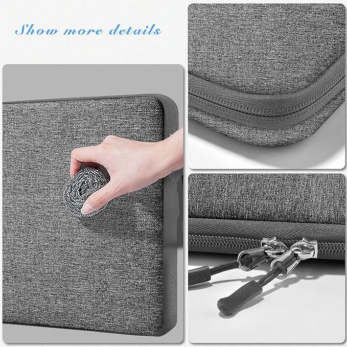 Hseok Laptop Case 13.3 Inch Sleeve Recycled Water Resistant Cover for MacBook Pro 14" M4 M3 M2 M1 and All Model 13.3" Mac Air/Pro, XPS 13 14 and Most Popular 13"-14" Notebooks,D02G05
