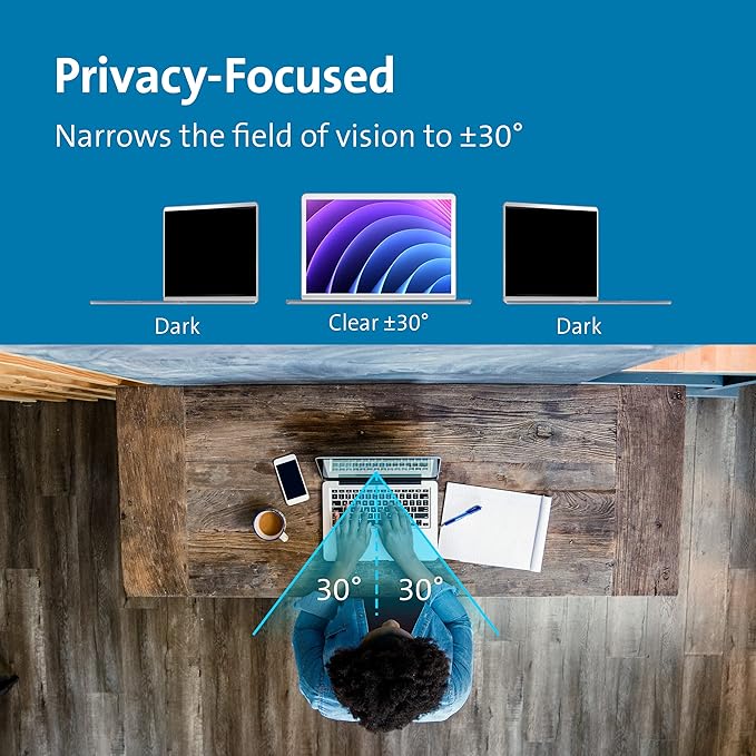 Kensington MagPro™ Magnetic Laptop Privacy Screen 14 inch, Removable 16:9 Laptop Privacy Filter, Anti-Glare, Blue Ray Reduction, Dell Latitude 5420, HP Elitebook 840 G6-G8, Lenovo, Asus (K58352WW)